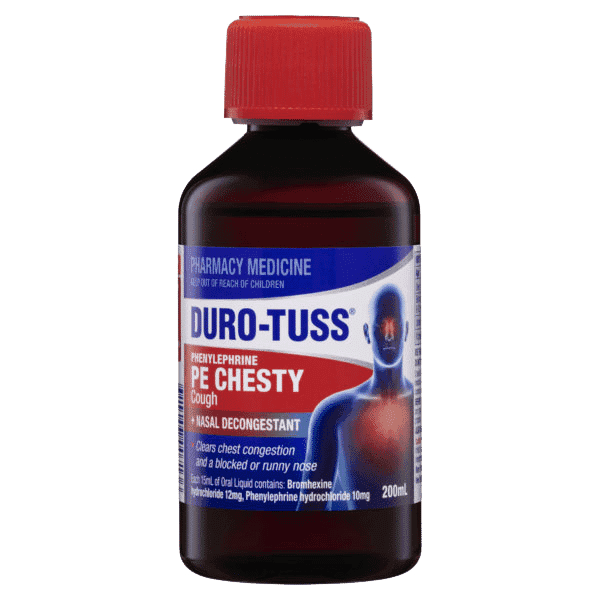 DuroTuss Pe Chesty Cough Liquid Nasal Decongestant - Life Pharmacy Orewa