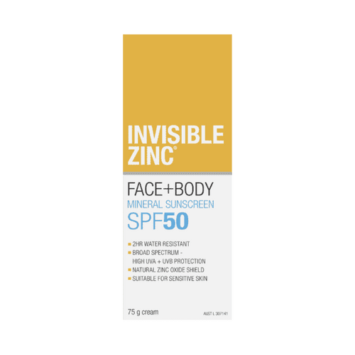 Invisible Zinc Face & Body Spf 50 75G - Life Pharmacy Orewa