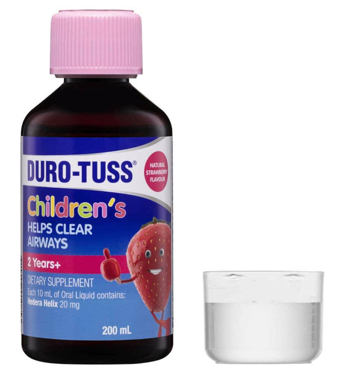 Duro-Tuss Ivy Leaf Strawberry 200Ml - Life Pharmacy Orewa