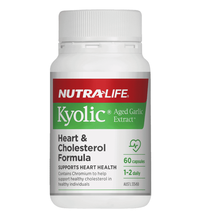 Nutra-Life Kyolic Aged Garlic Extract Heart & Cholesterol Formula 60 Capsules