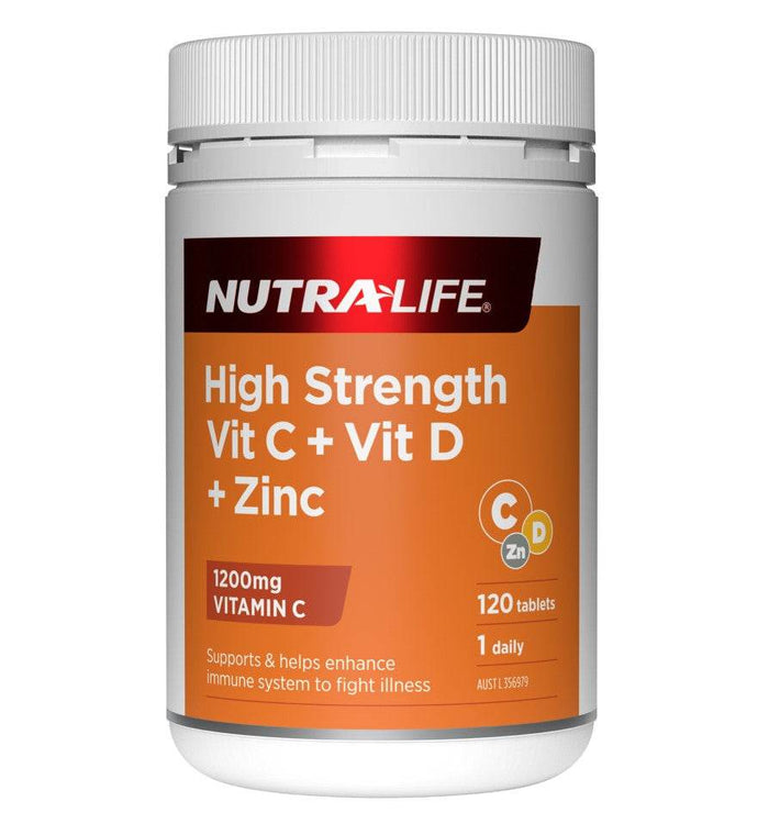 Nutralife High Strength Vitamin C 1200Mg + B12 & B5 - Life Pharmacy Orewa