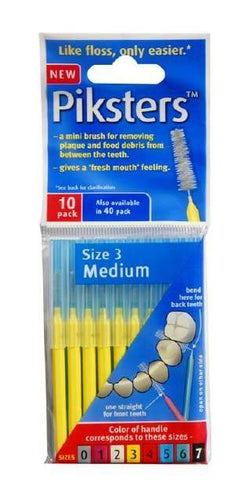 Piksters Inter Yellow Taper 1.0mm 10 - Life Pharmacy Orewa