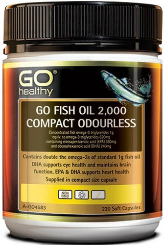 Go Healthy Fish Oil 2000Mg 200 Caps - Life Pharmacy Orewa