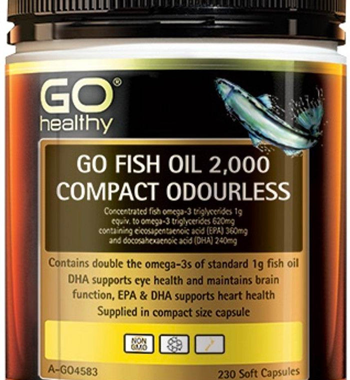Go Healthy Fish Oil 2000Mg 200 Caps - Life Pharmacy Orewa