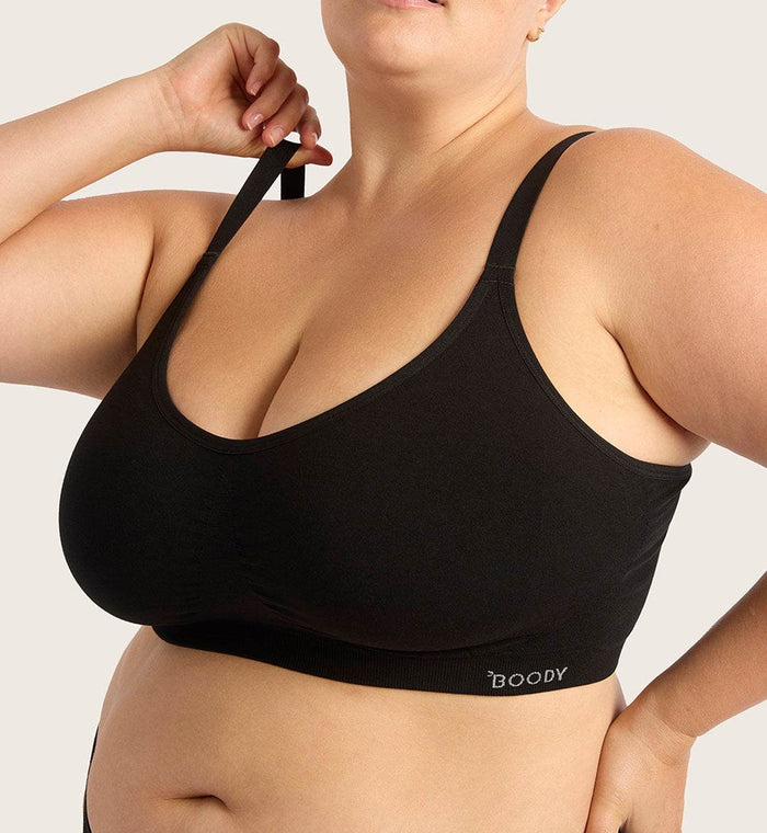 Boody Full Bust Wireless Bra Black Medium - Life Pharmacy Orewa