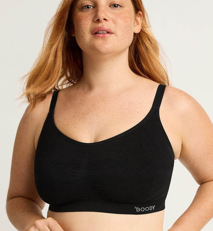 Boody Full Bust Wireless Bra Black Large - Life Pharmacy Orewa