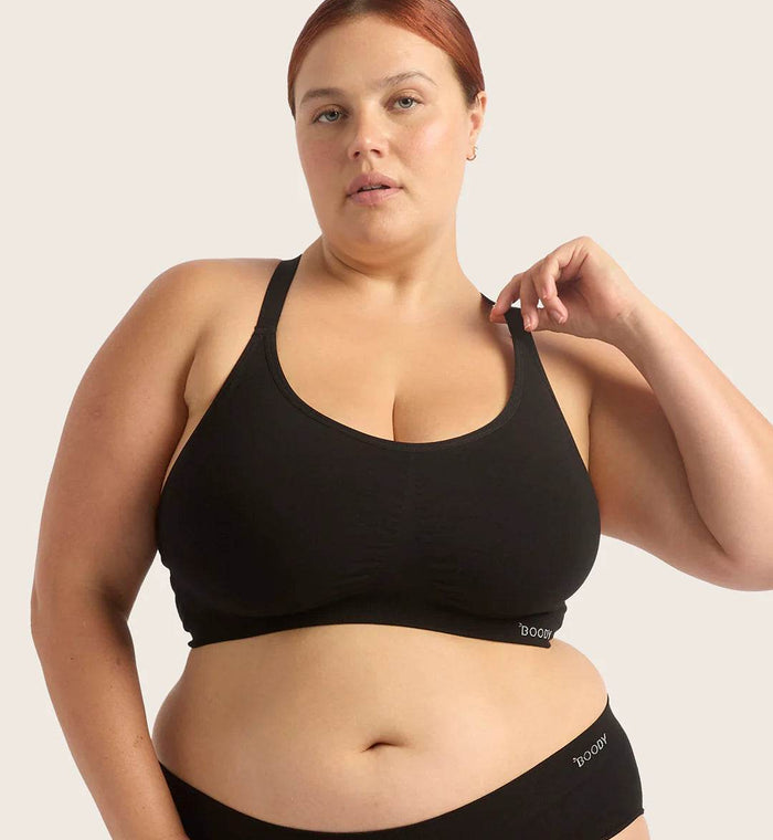 Boody Full Bust Wireless Bra Black Medium - Life Pharmacy Orewa