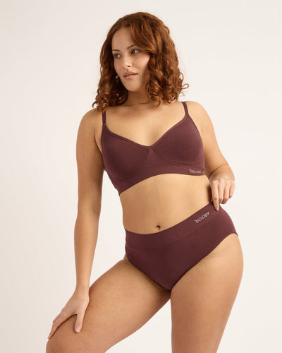 Boody  Wireless T-Shirt Bra Mulberry Medium