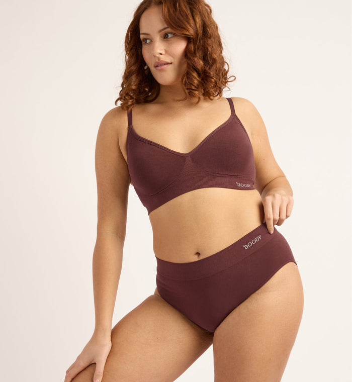 Boody  Wireless T-Shirt Bra Mulberry Medium