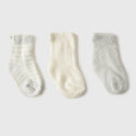 Boody Baby Socks Set of Three 0 to 3 Months Grey White Stripe - Life Pharmacy Orewa