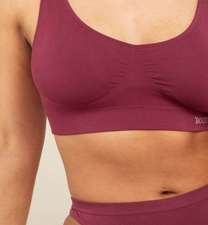 Padded Shaper Crop Bra Plum S - Life Pharmacy Orewa