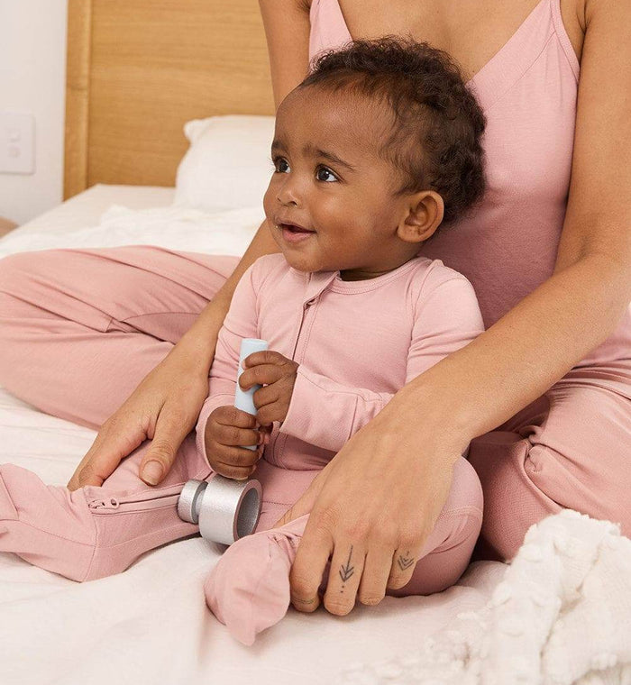 Boody Baby Long Sleeve Romper Newborn Dusty Pink - Life Pharmacy Orewa