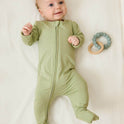 Boody Baby Long Sleeve Romper 6-12 Months Sage - Life Pharmacy Orewa