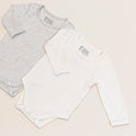 Boody Baby Bodysuit Long Sleeve Newborn Natural White - Life Pharmacy Orewa