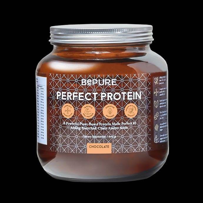 BePure Perfect Plant Protein Chocolate Glass 600gm - Life Pharmacy Orewa