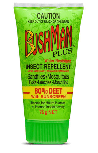 Bushman Plus Gel 80% Spf15 75G - Life Pharmacy Orewa