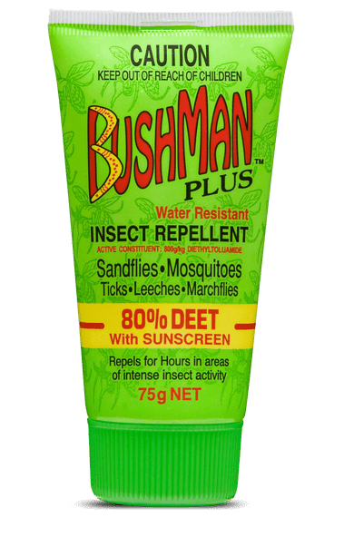 Bushman Plus Gel 80% Spf15 75G - Life Pharmacy Orewa