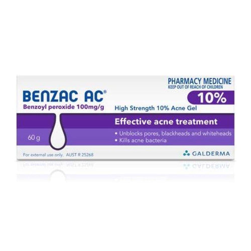 Benzac Acne Treatment Gel 10% 60G - Life Pharmacy Orewa