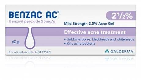 Benzac Ac Acne Gel 2.5% 60G - Life Pharmacy Orewa