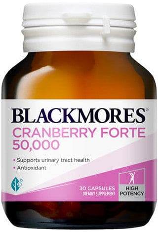Blackmores Cranberry 50000mg 30 capsules - Life Pharmacy Orewa