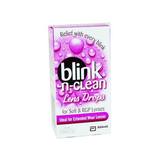 Blink N Clean Lens drops 15ml - Life Pharmacy Orewa