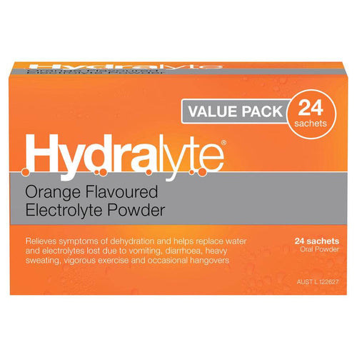 Hydralyte Sachets Orange Value Pack 4.9G X 24 - Life Pharmacy Orewa