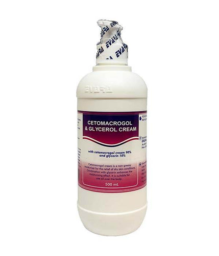 Cetomacrogol 90% + Glycerol 10% Cream 500Ml - Life Pharmacy Orewa