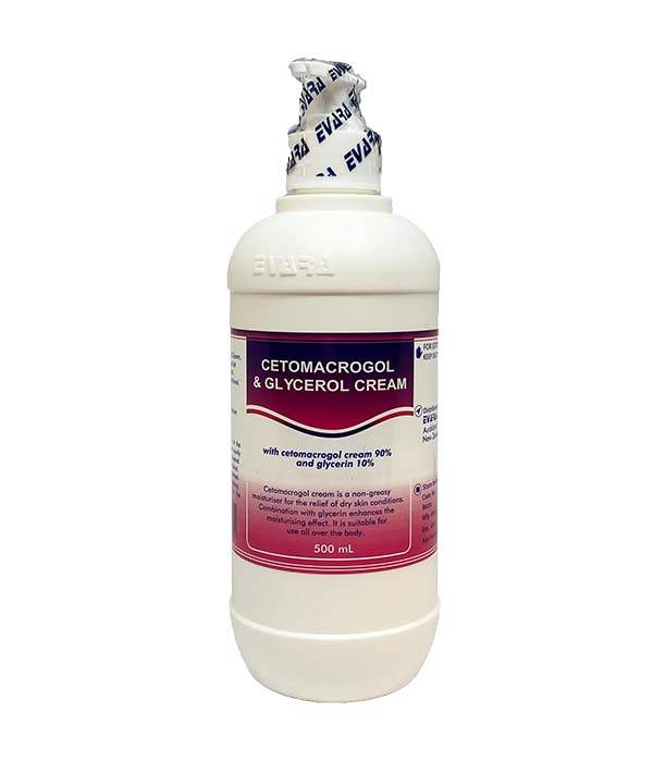 Cetomacrogol 90% + Glycerol 10% Cream 500Ml - Life Pharmacy Orewa