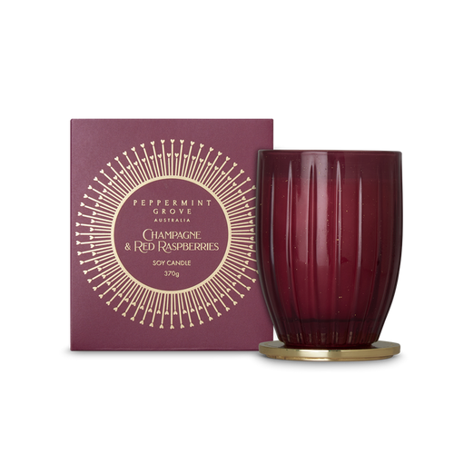 Moss St Champagne & Red Raspberries Soy Candle 370g