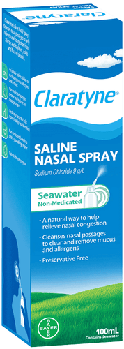 Claratyne Saline Nasal Spr 100Ml - Life Pharmacy Orewa