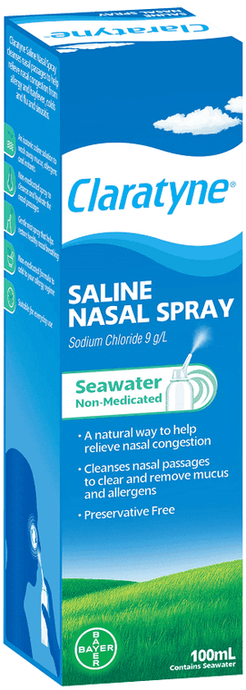 Claratyne Saline Nasal Spr 100Ml - Life Pharmacy Orewa