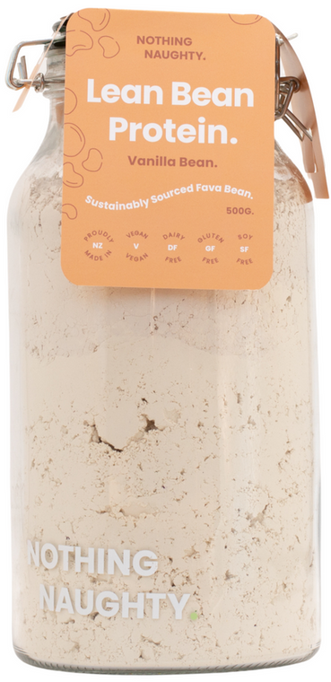 Nothing Naughty Lean Bean Protein Vanilla Bean 500gm
