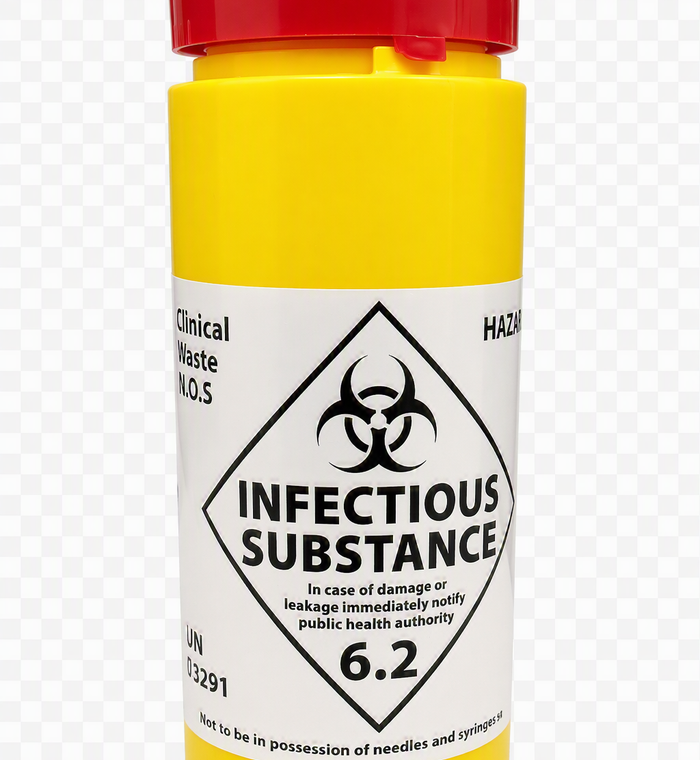 Home Needles & Sharps Waste Container (Screw Top)