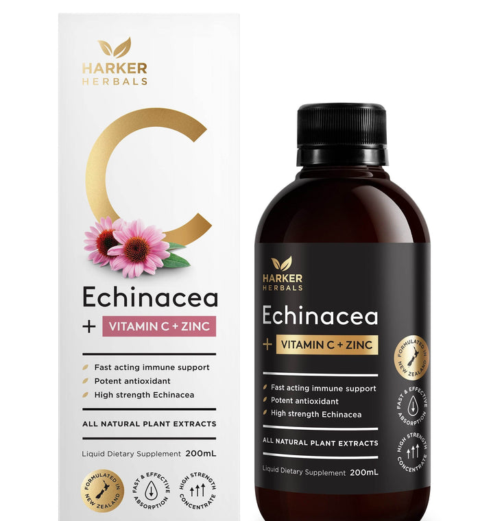 Harker Herbals Vitamin C+ Echinacea 200Ml - Life Pharmacy Orewa