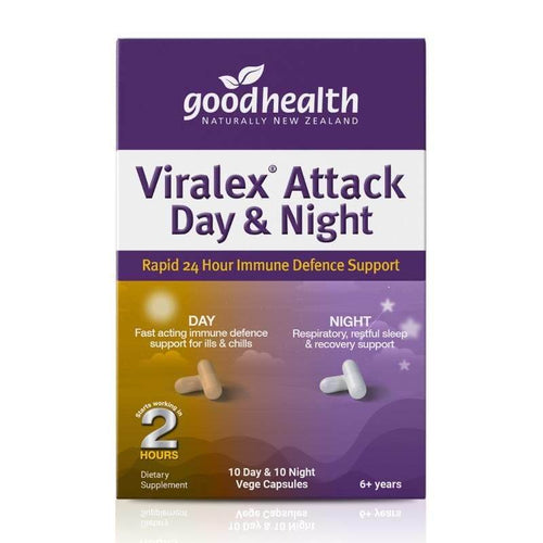 Viralex Attack Day and Night 20 Softgels - Life Pharmacy Orewa