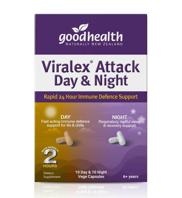 Viralex Attack Day and Night 20 Softgels - Life Pharmacy Orewa