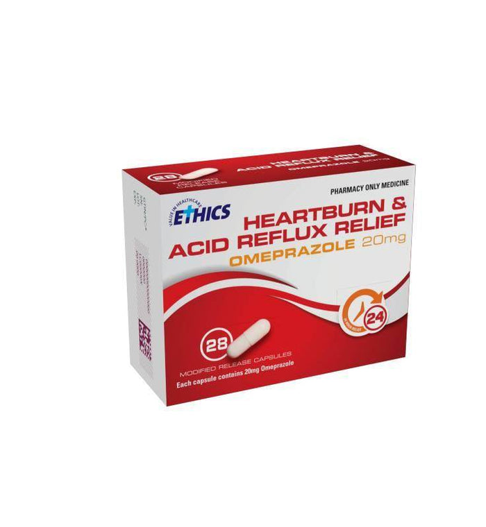 Ethics Heartb&Aci Ref Rel Omep 20Mg 28'S - Life Pharmacy Orewa