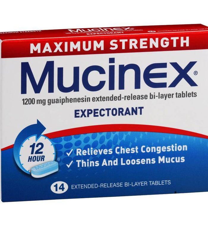 Mucinex Maximum Strength Chesty Cough 14 Tablets - Life Pharmacy Orewa