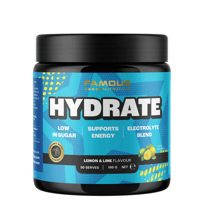 Famous Nutrition Hydration Lemon & Lime 180G - Life Pharmacy Orewa