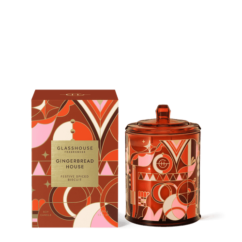 GlassHouse Candle 380G Ginderbread House - Life Pharmacy Orewa