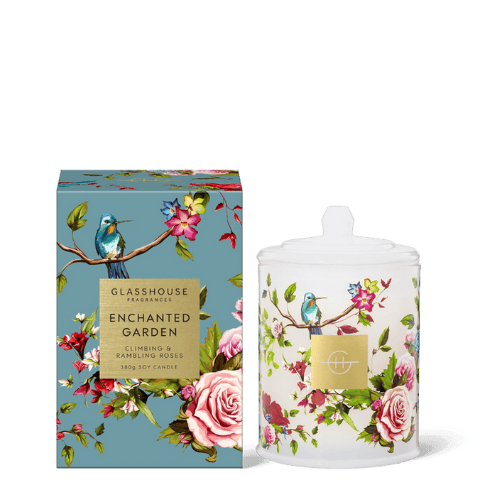 Glasshouse Candle 380gm Ltd Enchanted Garden - Life Pharmacy Orewa
