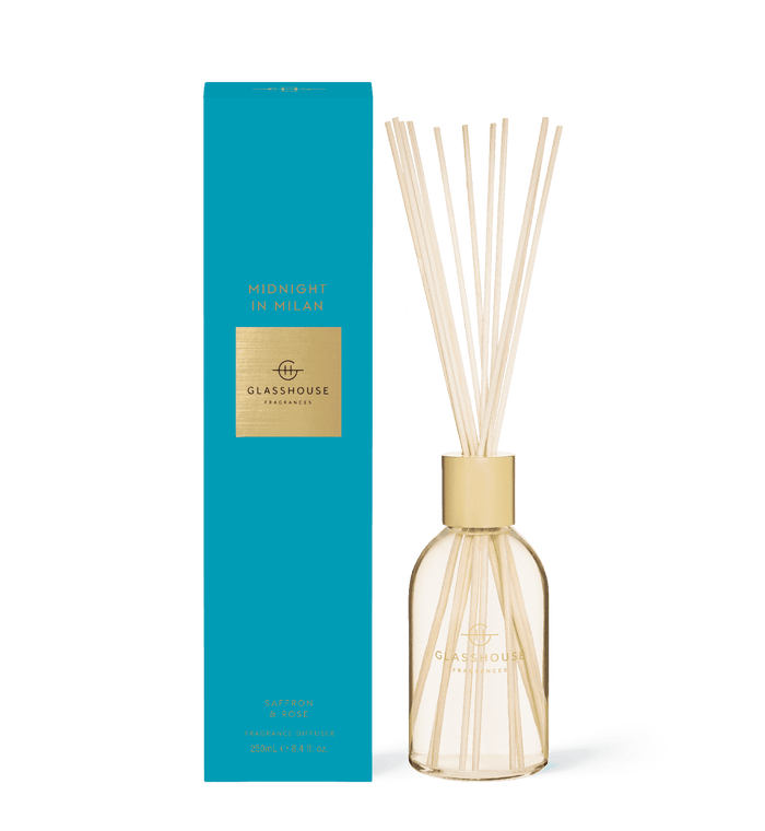 Glasshouse Diffuser 250ml Midnight In Milan - Life Pharmacy Orewa