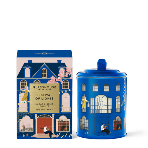 Glasshouse Candle 380G Christmas Festival Of Lights - Life Pharmacy Orewa