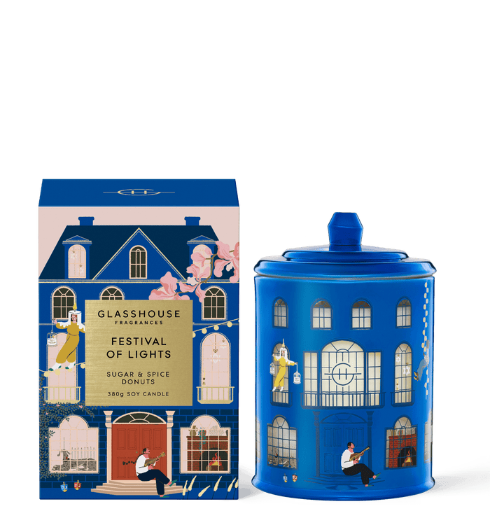 Glasshouse Candle 380G Christmas Festival Of Lights - Life Pharmacy Orewa