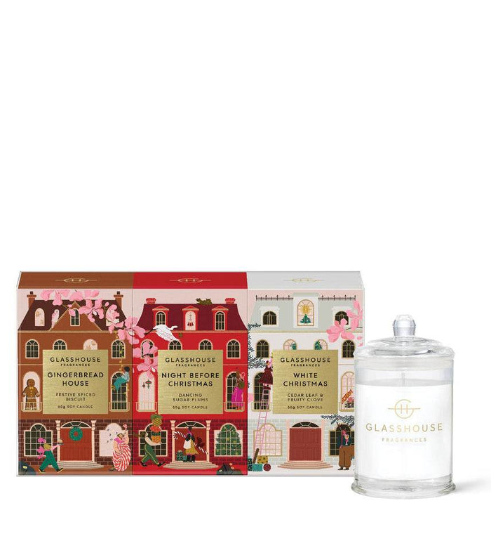Glasshouse Candle 60G Christmas Trio Set - Life Pharmacy Orewa