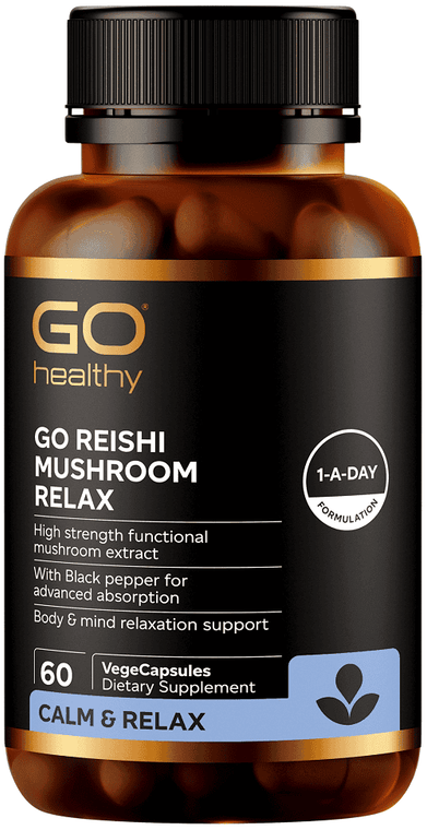 GO REISHI MUSHROOM RELAX 60 - Life Pharmacy Orewa