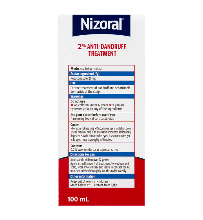 Nizoral Shampoo 2% 100ml by Life Pharmacy Orewa