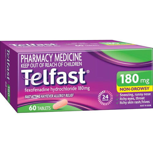 Telfast 180mg 60 Tablets by Life Pharmacy Orewa