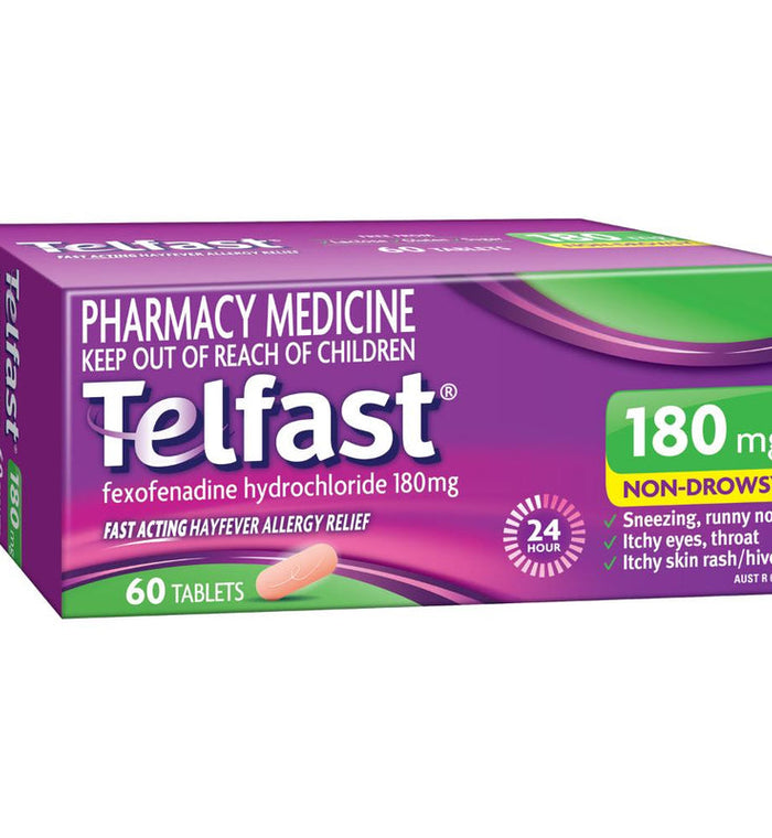 Telfast 180mg 60 Tablets by Life Pharmacy Orewa