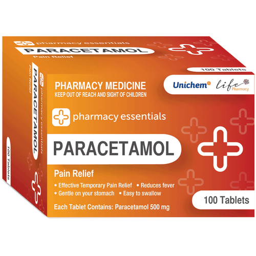 Paracetamol 500Mg 100 Tablets Pharmacy Essentials - Life Pharmacy Orewa